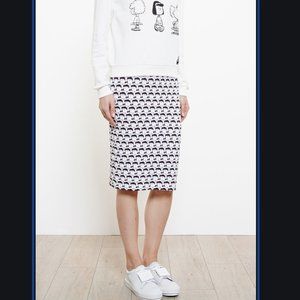 Kid Style Junkie Peter Jensen X Peanuts Collab Lucy Pencil Skirt XS